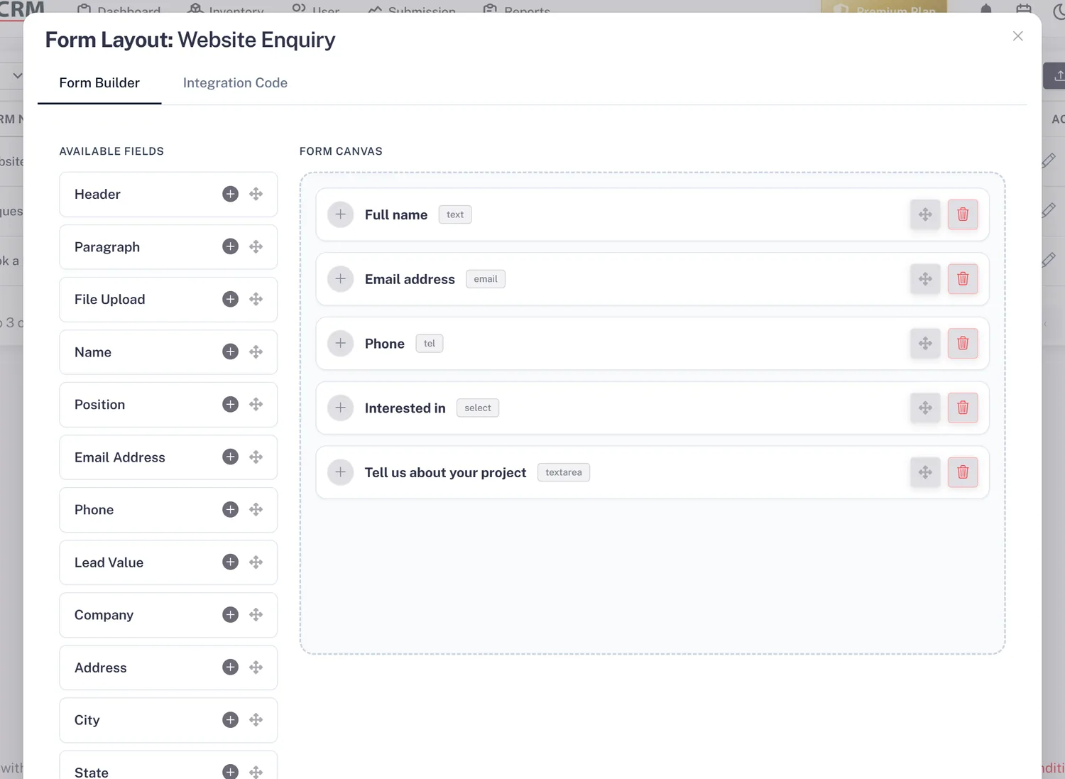 Drag-and-Drop Builder